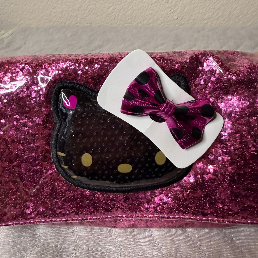 Hello Kitty Pink Glitter Wallet Sanrio Vivitix New